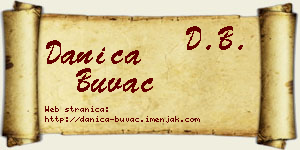 Danica Buvač vizit kartica